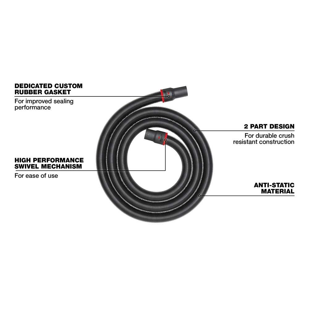 Milwaukee 2-1/2" x 16' Flexible Hose