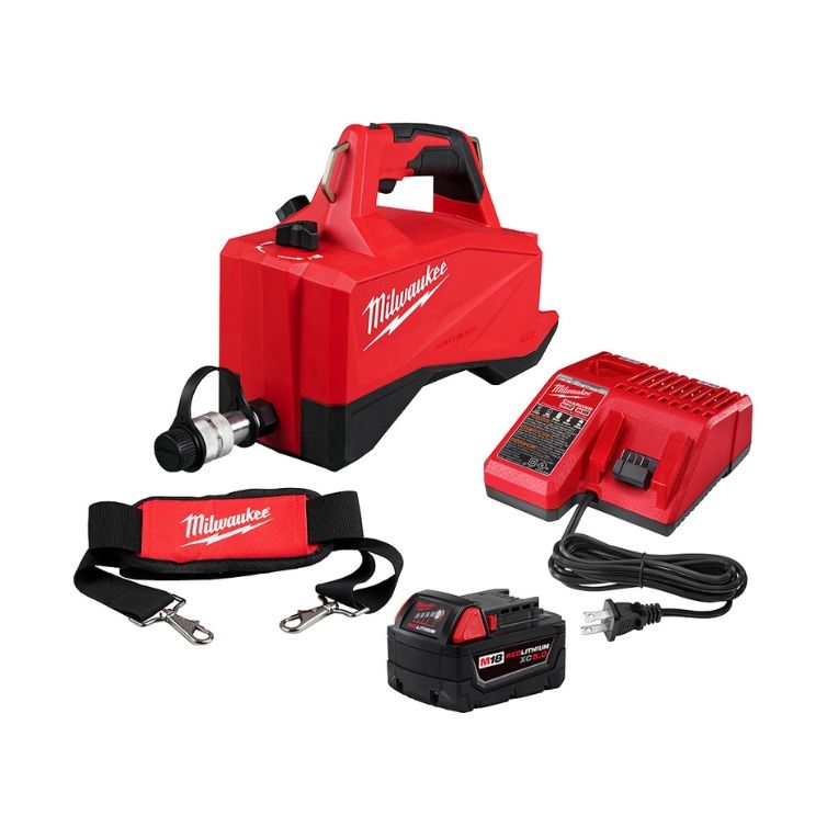 Milwaukee M18 Brushless Single Acting 60" 10,000psi Hydraulic Pump