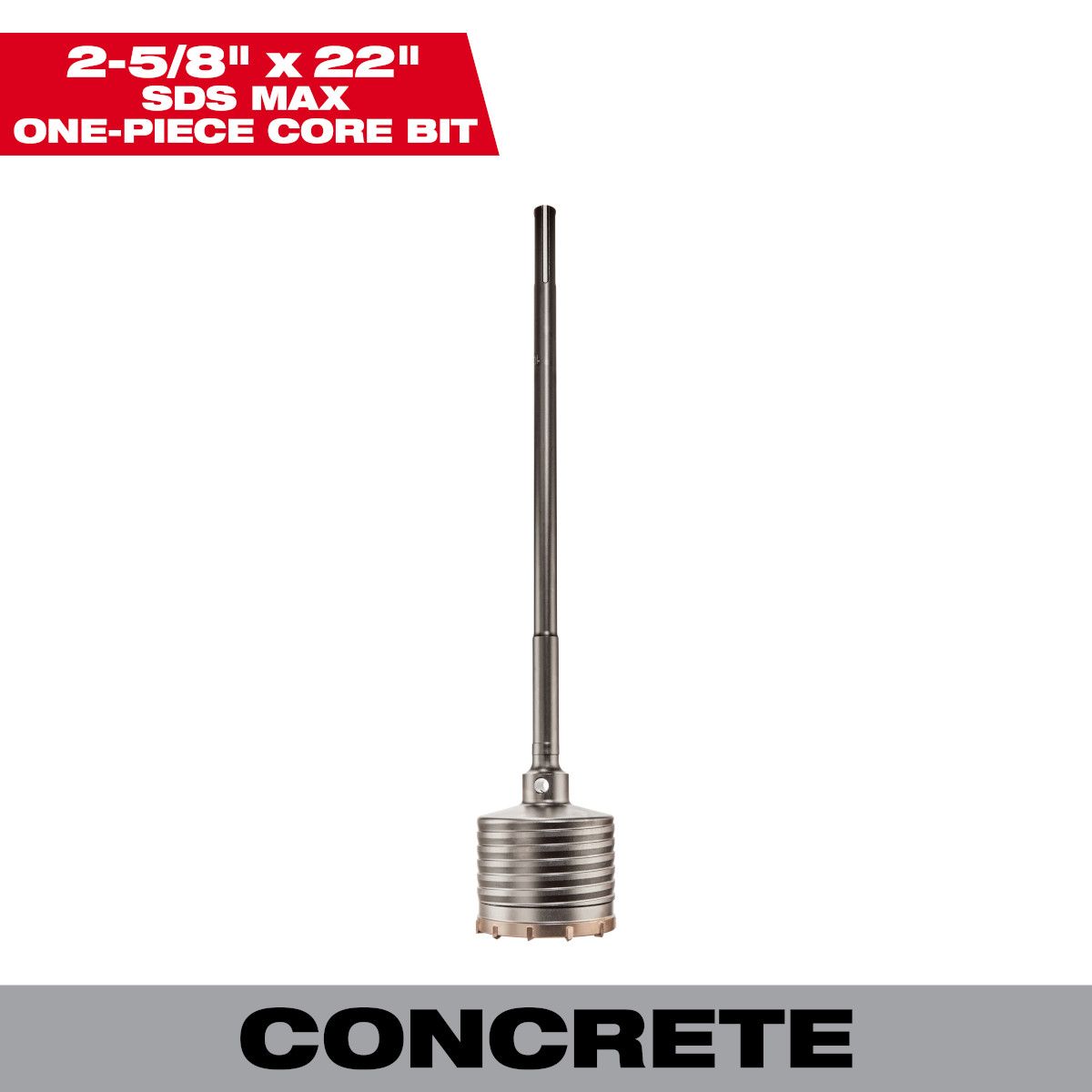 Milwaukee 2-5/8 in. x 22 in. SDS-Max Core Bit