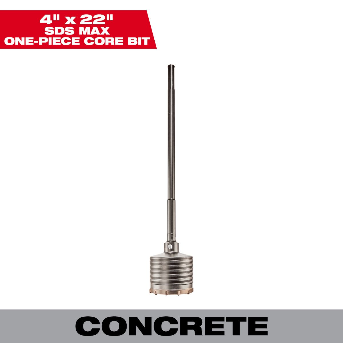 Milwaukee SDS-Max 1 pc. Core 4 in. x 22 in.
