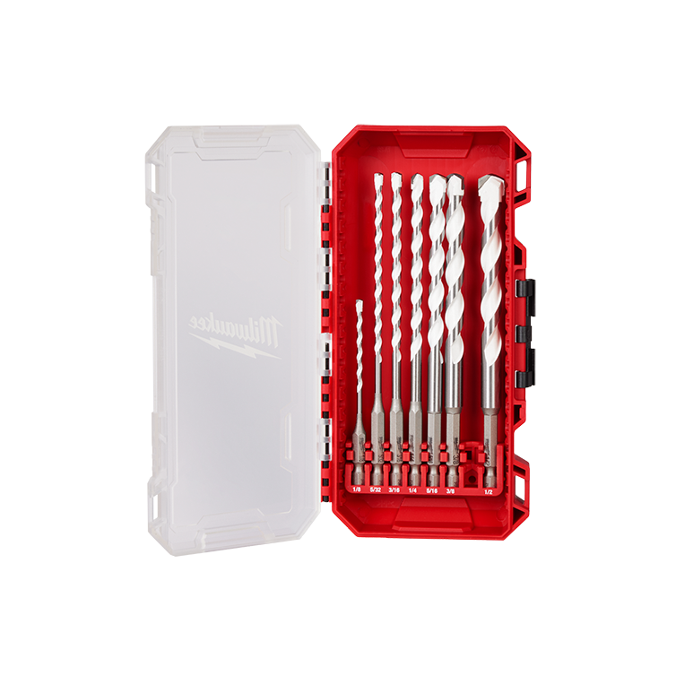 Milwaukee 7pc Shockwave Impact Duty Carbide Multi-Material Drill Bit Kit