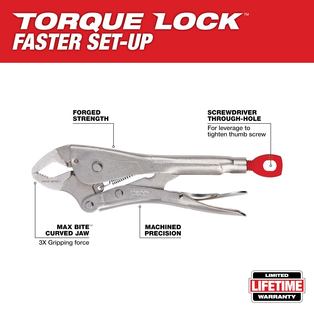 Milwaukee 10Pc TORQUE LOCK Locking Pliers Kit
