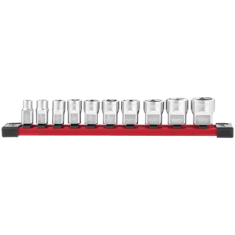 Milwaukee 3/8" Drive 10pc Socket Set - SAE