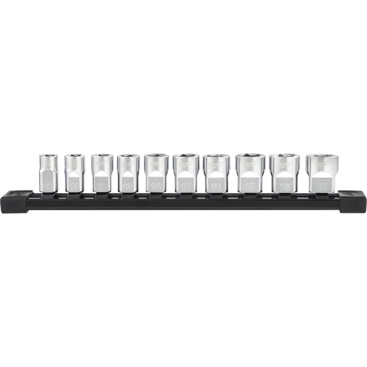 Milwaukee 3/8" Drive 10pc Socket Set - Metric