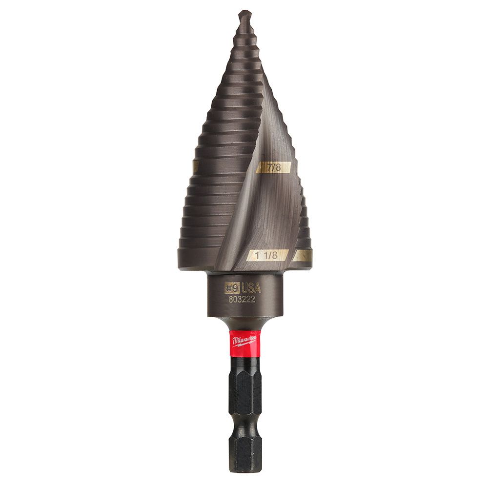 Milwaukee 7/8 in. & 1-1/8 in. #9 SHOCKWAVE Impact Duty Step Bit