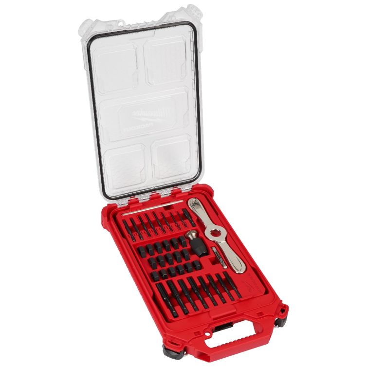 Milwaukee 38PC SAE Tap & Die PACKOUT Set w/ Hex-LOK 2-in-1 Handle