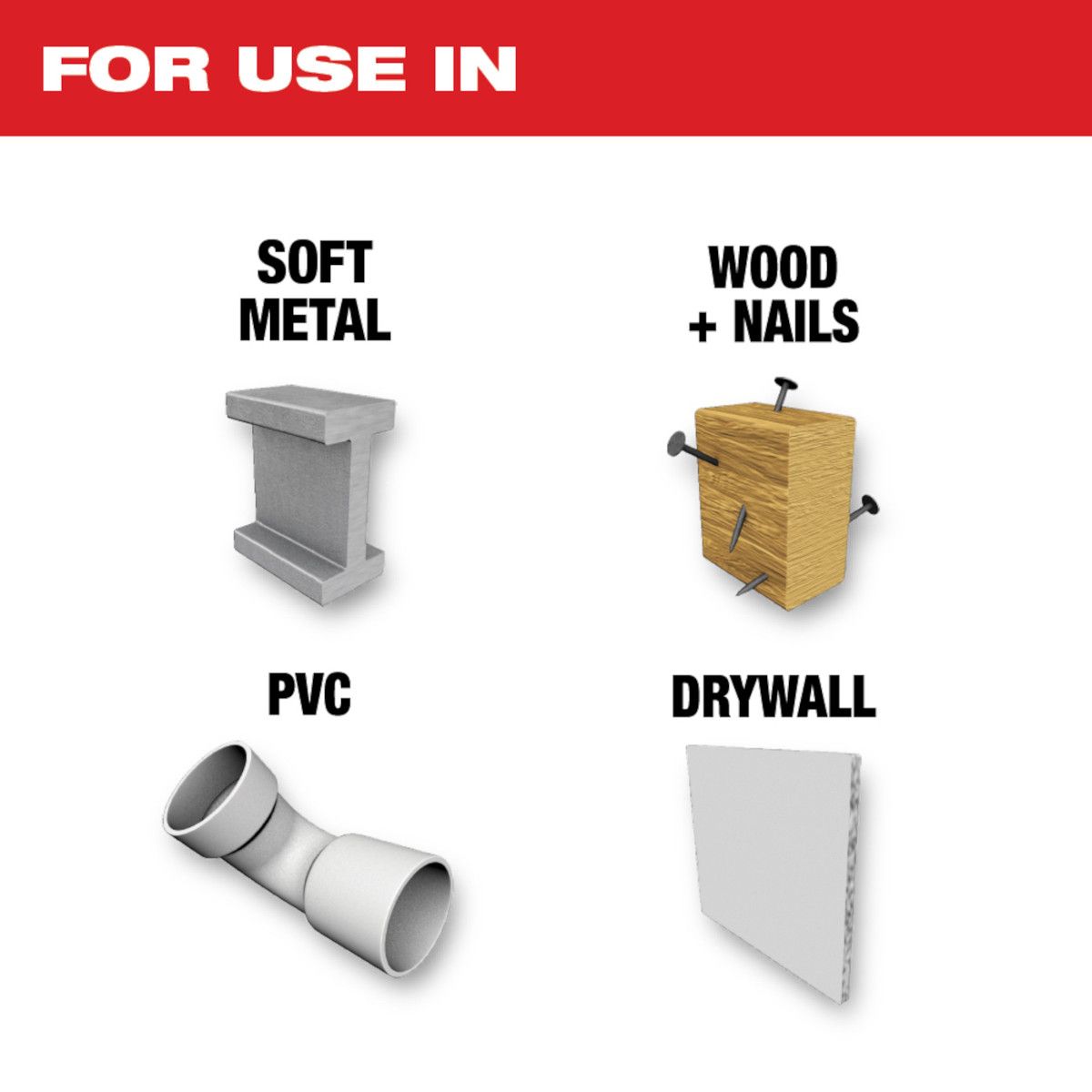 Milwaukee Open-Lok 1-3/4" Titanium Enhanced Bi-Metal Blades -10pk