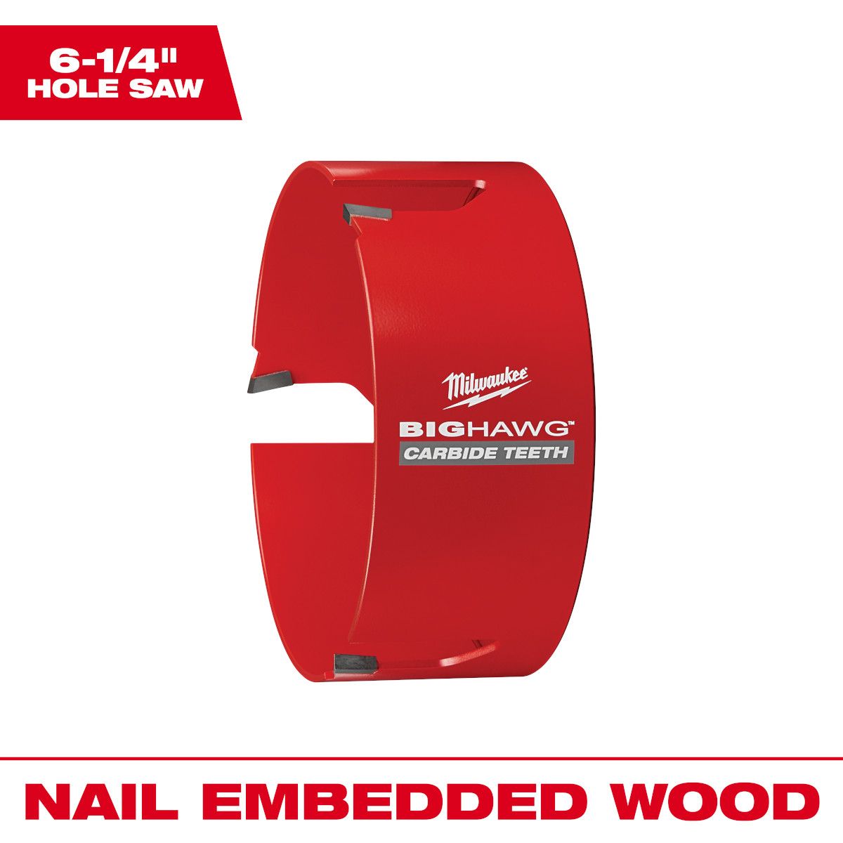 Milwaukee 6-1/4 " Big Hawg with Carbide Teeth