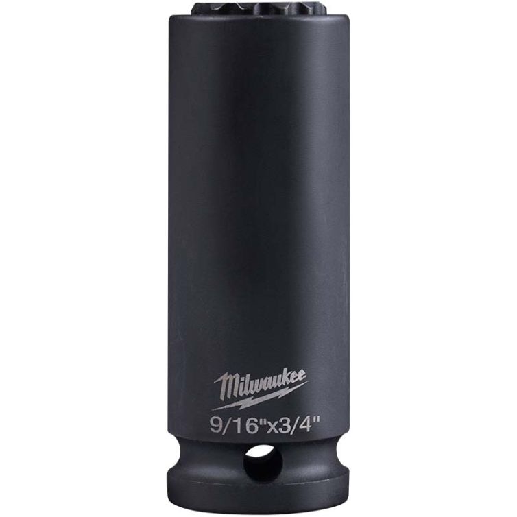Milwaukee 9/16" x 3/4" SHOCKWAVE Lineman's 2-in-1 Socket