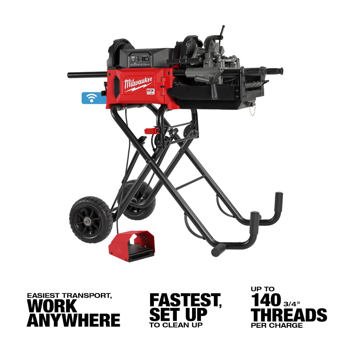 Milwaukee MX FUEL Pipe Threading Machine