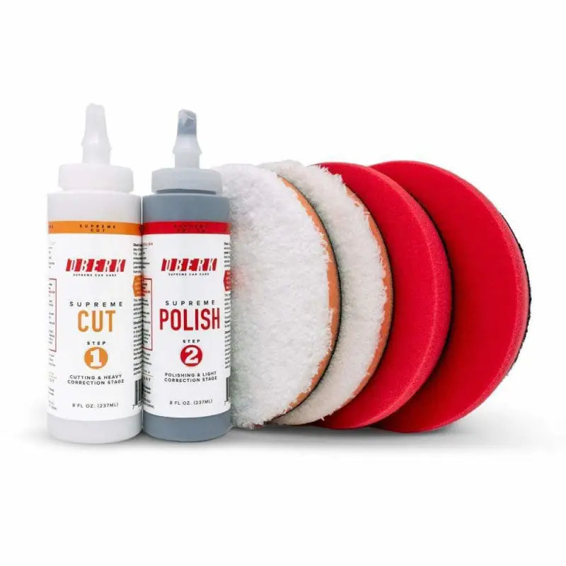 Oberk Paint Correction 3.5" pads for 3.5" backing plate Oberk 2-Step 8 oz. Complete System ***