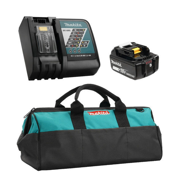 MAKITA 18V LXT Lithium-Ion 4.0 Ah Battery and Rapid Charger Starter Kit with Tool Bag