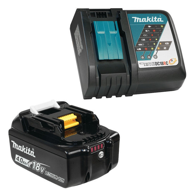 MAKITA 18V LXT Lithium-Ion 4.0 Ah Battery and Rapid Charger Starter Kit with Tool Bag