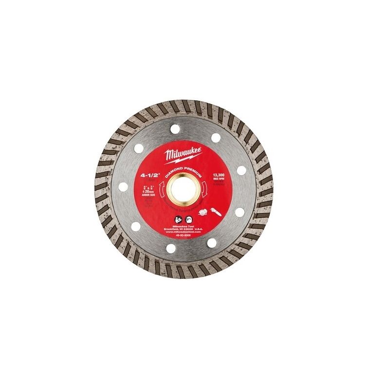 Milwaukee 4-1/2" Saw Blade Diamond Premium Turbo