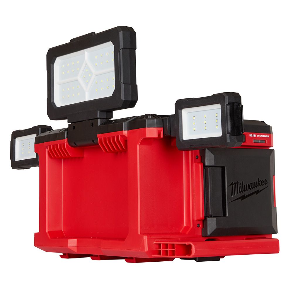 Milwaukee M18 18 Volt Lithium-Ion Cordless PACKOUT Light/Charger - Tool Only
