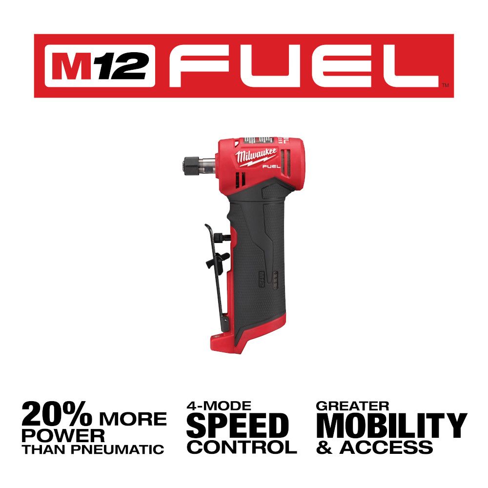 Milwaukee M12 FUEL 12 Volt Lithium-Ion Brushless Cordless Right Angle Die Grinder (Tool Only)