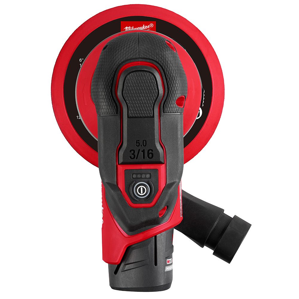 Milwaukee M12 FUEL 6" Random Aggressive Orbit 3/16" Sander