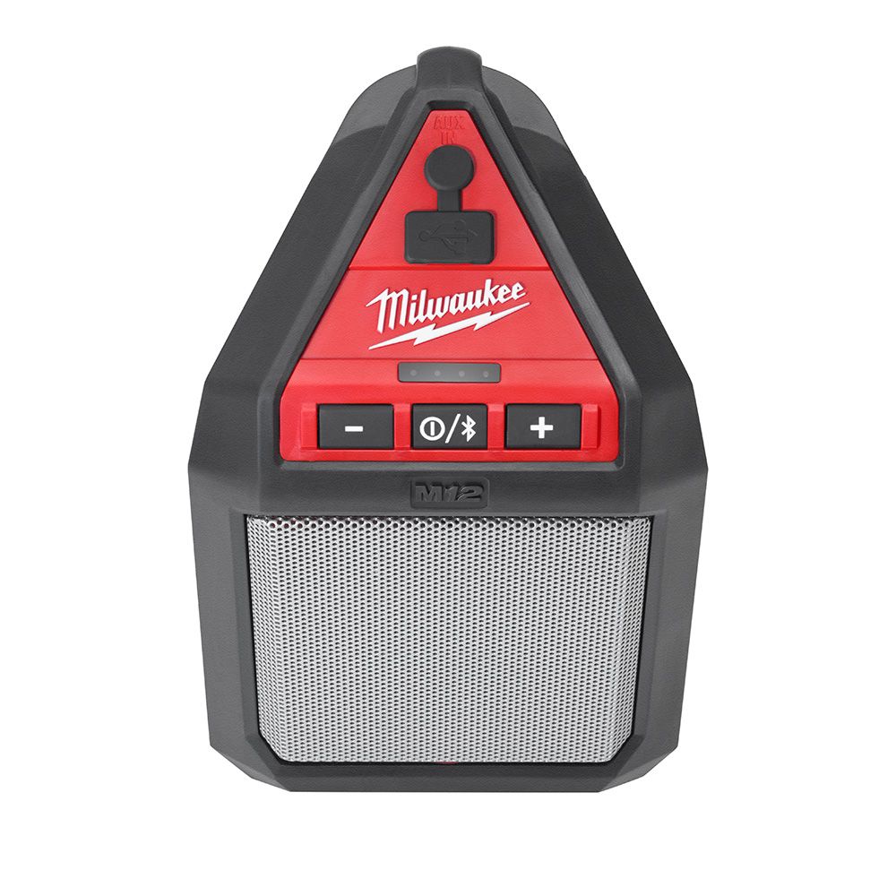Milwaukee M12 12 Volt Lithium-Ion Cordless Wireless Jobsite Speaker - Tool Only
