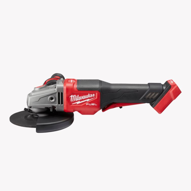 Milwaukee M18 FUEL 18 Volt Lithium-Ion Brushless Cordless 4-1/2 in.-6 in. No Lock Braking Grinder with Paddle Switch Two Battery