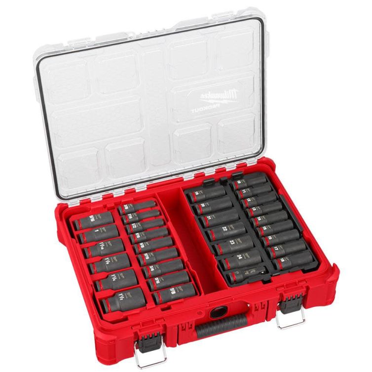 Milwaukee SHOCKWAVE 1/2" 31pc Impact Duty Socket Drive PACKOUT Set