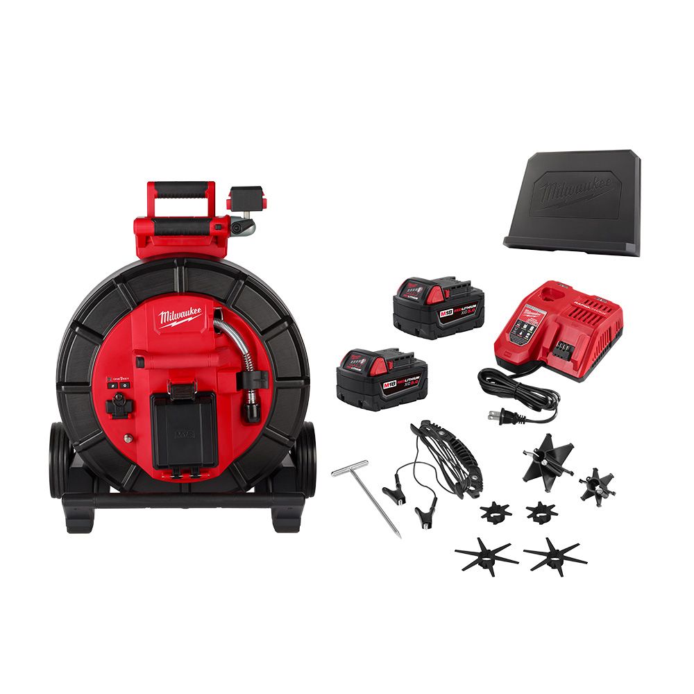Milwaukee M18 200’ Mid-Stiff Modular Pipeline Inspection System - Kit