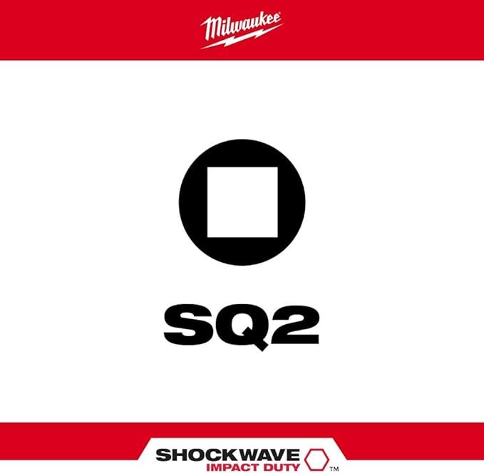 Milwaukee SHOCKWAVE 3-1/2 in. Impact Square Recess #2 Power Bit