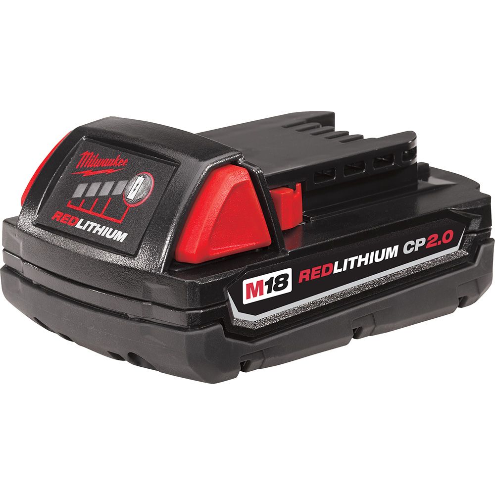 Milwaukee M18 18 Volt Lithium-Ion Cordless REDLITHIUM 2.0Ah Compact Battery Pack