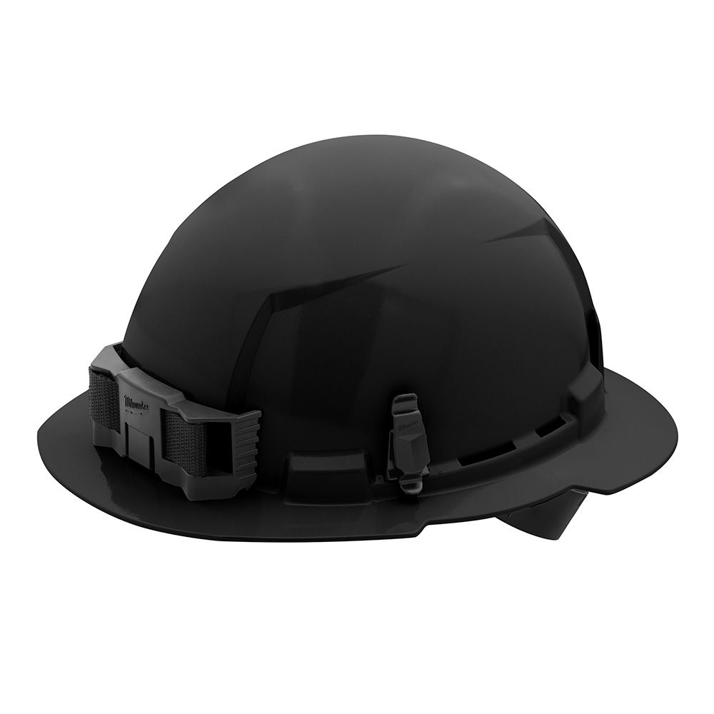 Milwaukee BOLT Full Brim Hard Hat w/4pt Ratcheting Suspension Unvented Class E - Black