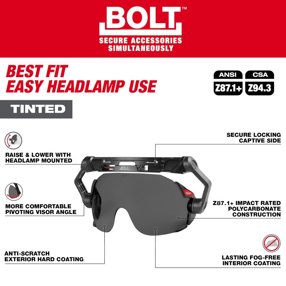 Milwaukee BOLT Eye VIsor