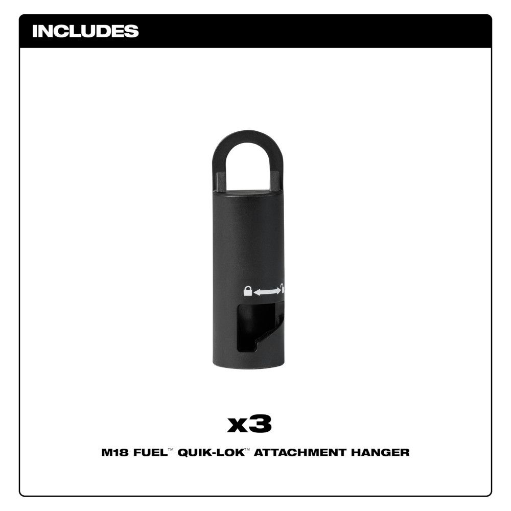 Milwaukee M18 Fuel Quik-Lok Attachment Hanger 3-Pack