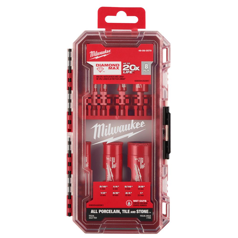 Milwaukee Diamond Max Grit Hole Saw Bit Sets