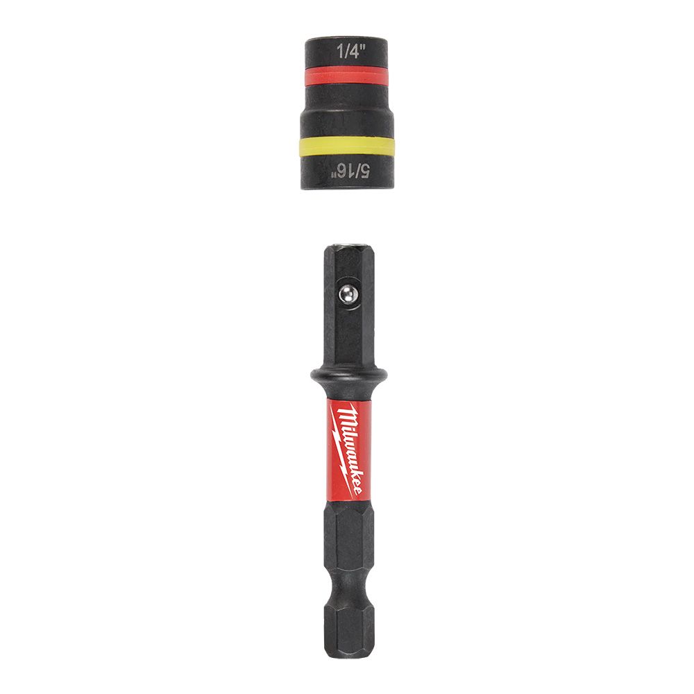 Milwaukee SHOCKWAVE Impact Duty QUIK-CLEAR 2-in-1 Nut Driver 1/4" and 5/16"