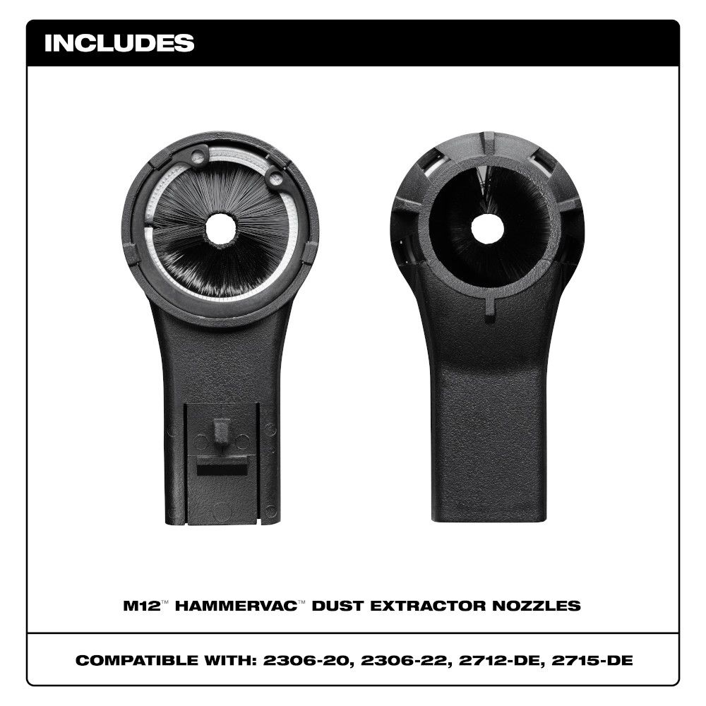 Milwaukee M12 HAMMERVAC Dust Extractor Nozzle