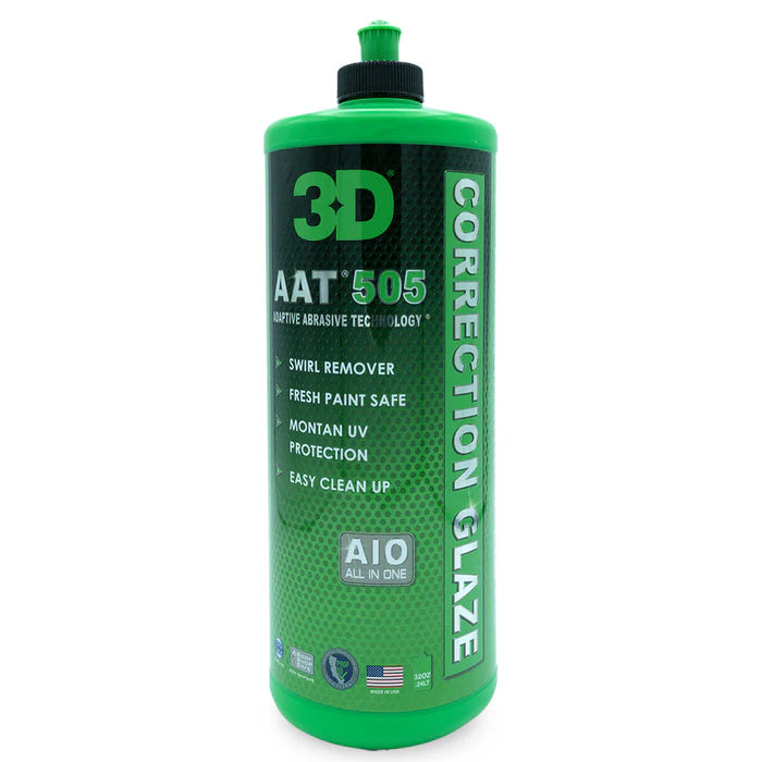 3D AAT 505 Correction Glaze (All in One Compound, Polish and Wax)