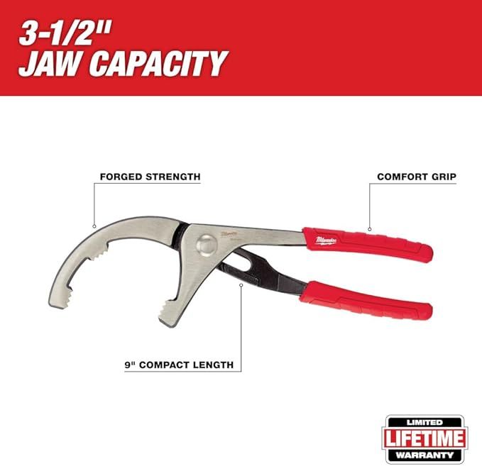 Milwaukee PVC/Oil Filter Pliers