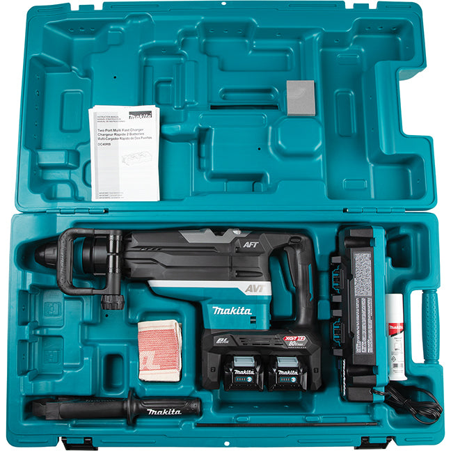 80V(40Vx2)max XGT Brushless 2" Rotary Hammer SDS-MAX, 4.0Ah x2Kit