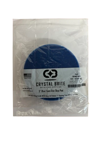 Crystal Brite Blue Foam One-Step Pad