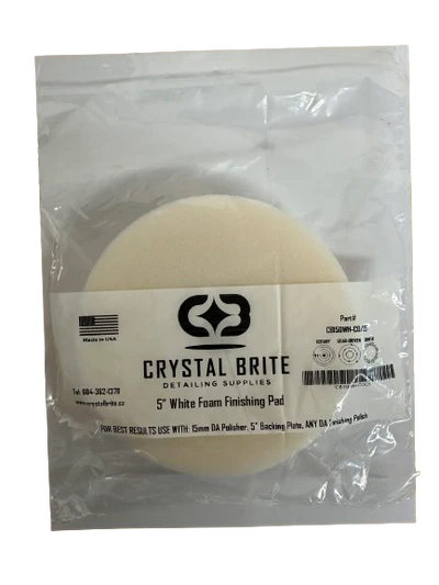 Crystal Brite White Foam Finishing Pad