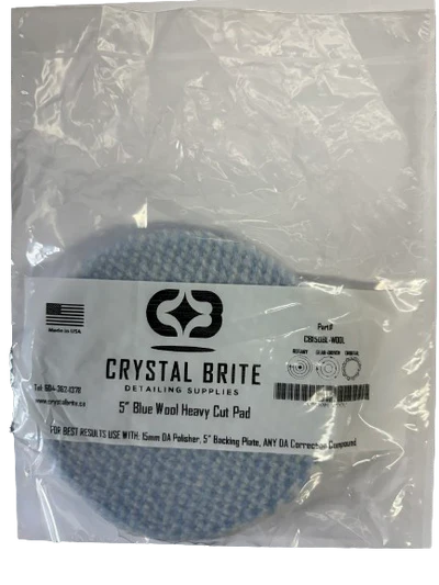Crystal Brite Blue Wool Heavy Cut Pad