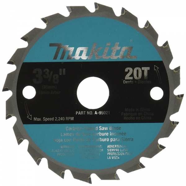 Makita 3-3/8" 20T Wood Carbide Rip Blade