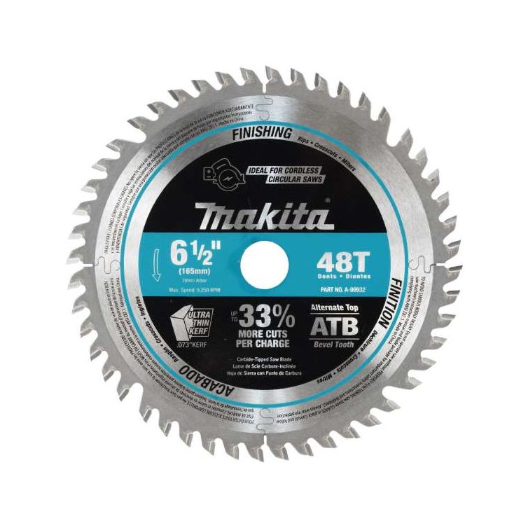 Makita 6-1/2" 48T Carbide Plunge Saw Blade