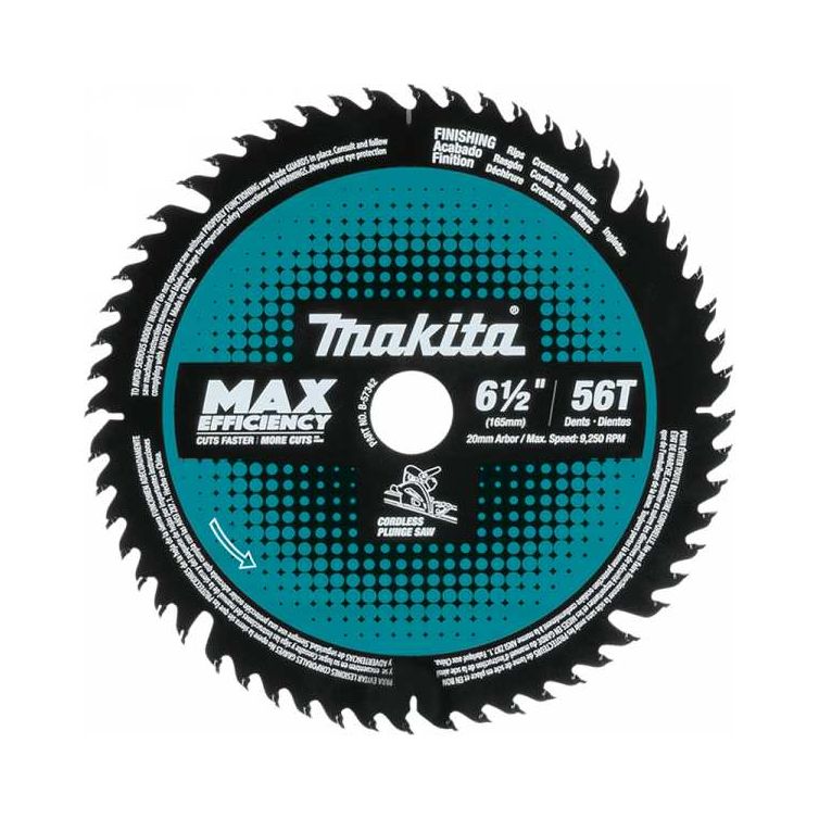 Makita 6-1/2" 56T Carbide-Tipped Plunge Saw Blade