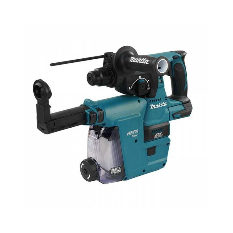 Makita 18V 15/16" SDS-Plus Rotary Hammer with HEPA Extractor