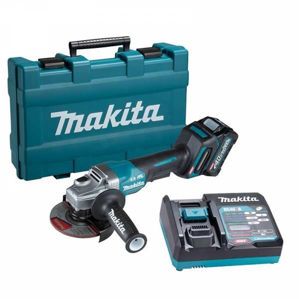 Makita XGT 40V MAX 5" Angle Grinder w/Brake & Paddle Switch Kit