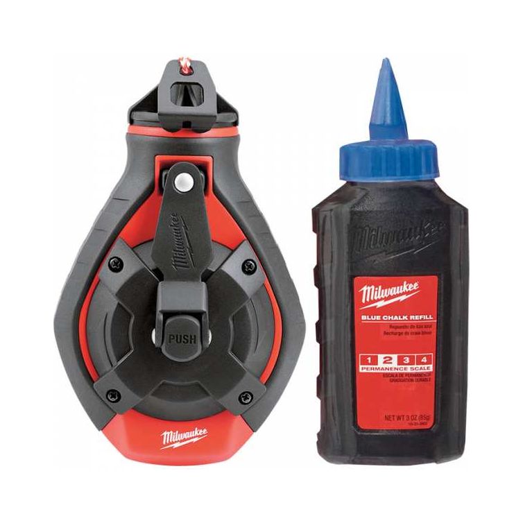 Milwaukee 100 ft. Bold Line Chalk Reel - Blue Chalk