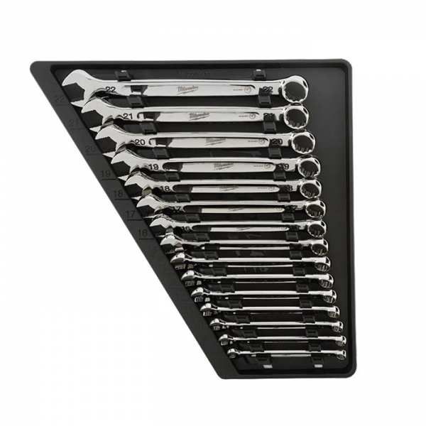 Milwaukee Combination Wrench Set - Metric - 15 Piece