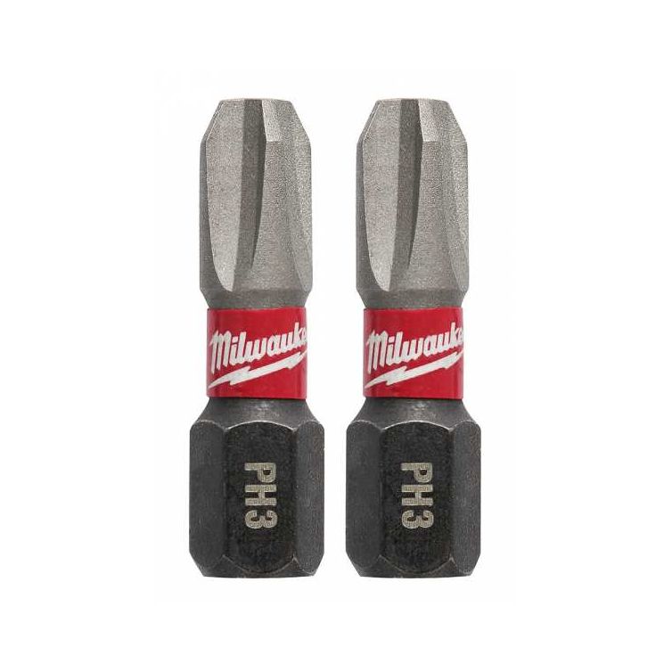 Milwaukee Shockwave Insert Bit Phillips #3 (2pk)