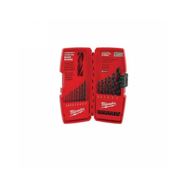 Milwaukee Thunderbolt Black Oxide Drill Bit Set - 14 Piece