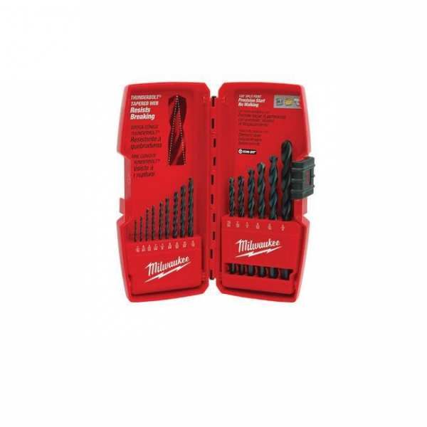 Milwaukee Thunderbolt Black Oxide Drill Bit Set - 14 Piece