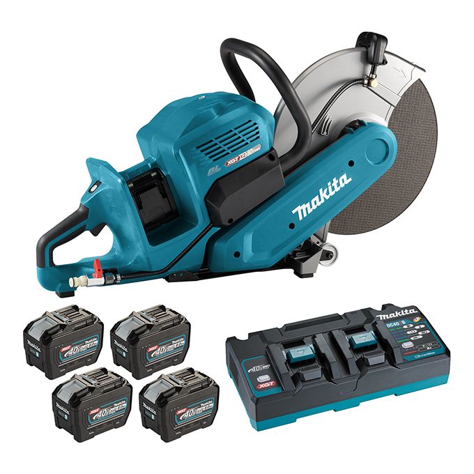 Makita 80V (40VX2) MAX XGT Brushless14" Power Cutter - 8.0 Ah x4 Kit